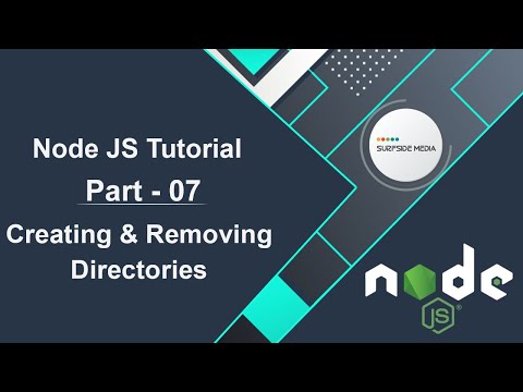 Node JS Tutorial Creating Removing Directories