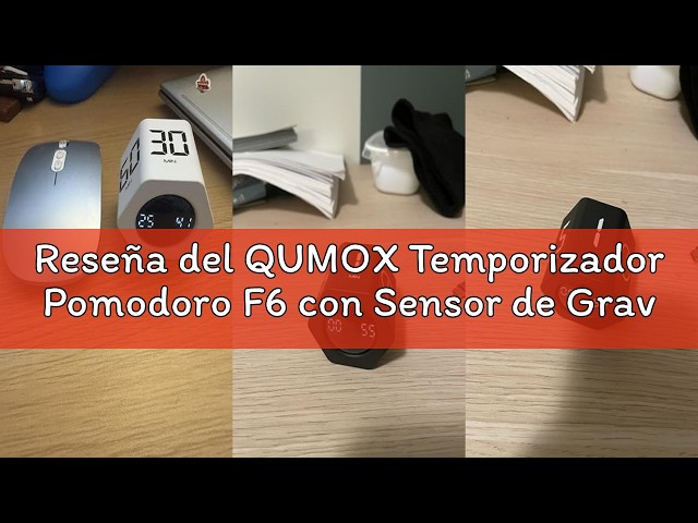 Vídeo relacionado con QUMOX Temporizador Cubo 5 10 30 60 Minutos, Temporizador Digital Recargable con Sensor de Gravedad, Modo Manual, Vibración y 2 Niveles de Volumen, Temporizador (Negro)