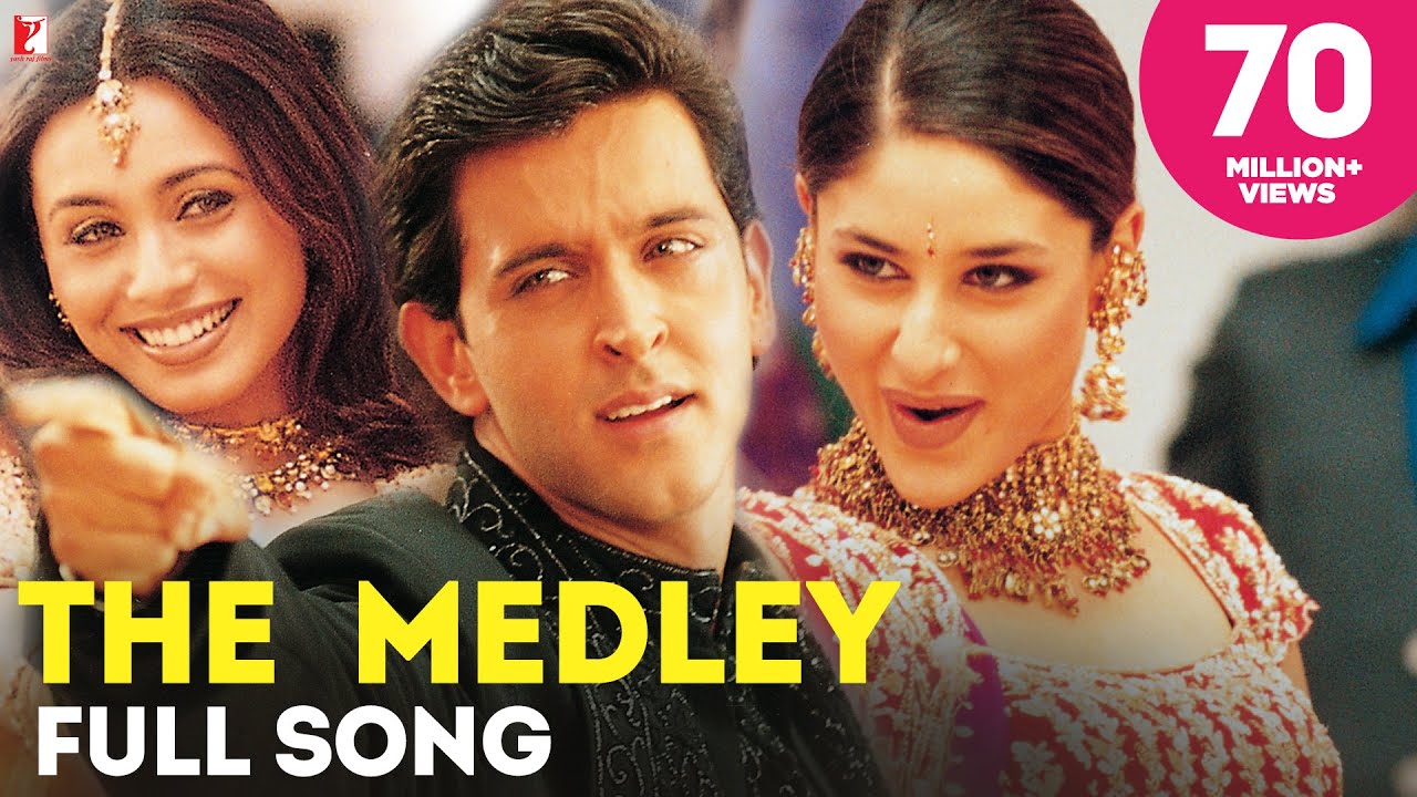 The Medley Lyrics | Mujhse Dosti Karoge! | Hrithik Roshan, Rani Mukerji | Lata Mangeshkar, Pamela Chopra | Rahul Sharma