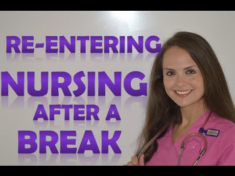 Part of a video titled Returning to Nursing after a Long Break? - YouTube