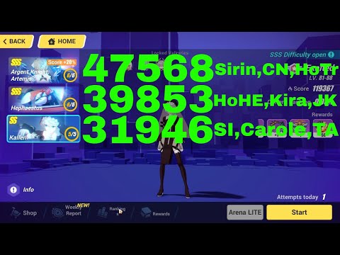 Honkai Impact 3 Exalted MA Top 100 - SSS AKA, SSS Hephaestus, Kallen [119367] (9/21/2023)