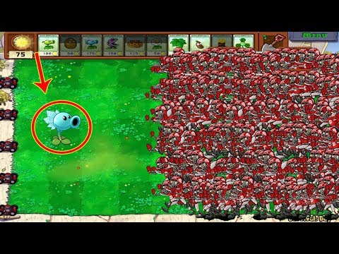 99999 Football Zombie vs Snow Pea Epic Hack PvZ