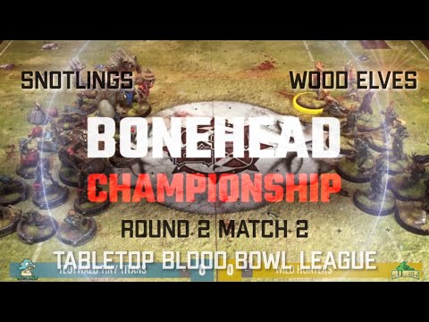 Snotlings vs Wood Elves! Bonehead Championship - Round 2, Match 2! (Tabletop Blood Bowl)