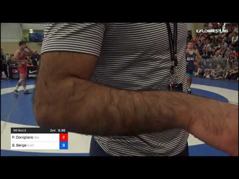 74 Kg Rr Rnd 2 Philip Conigliaro Unattached Vs Brady Berge Nittany Lion Wrestling Club