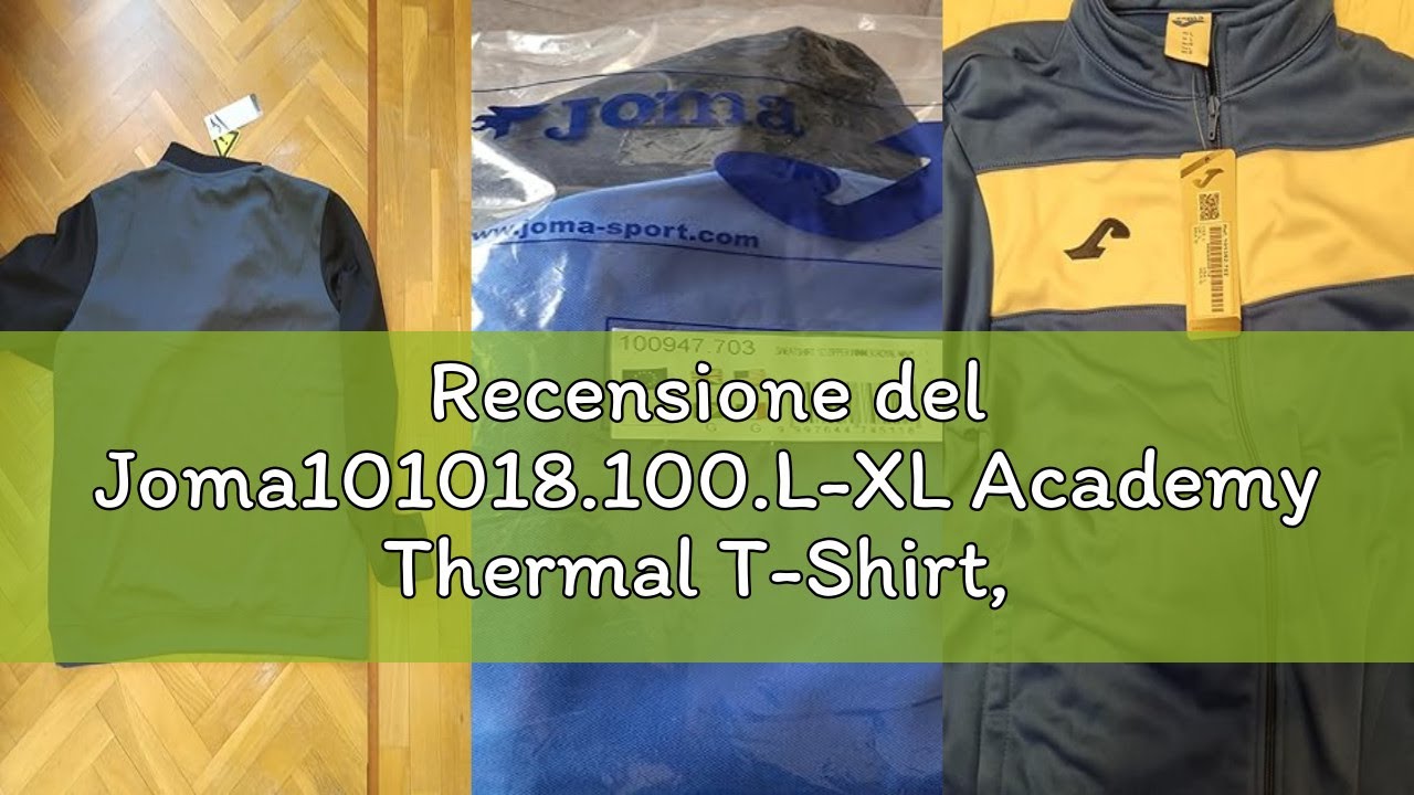 Recensione del Joma101018.100.L-XL Academy Thermal T-Shirt, Uomo, Nero, L-XL