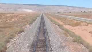 preview picture of video 'Amtrak's Southwest Chief 90mph Running in Arizona'