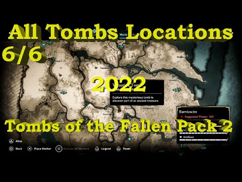 All Tombs Locations - Tombs of the Fallen Pack 2 - Assassins Creed Valhalla