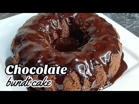 Super Moist Chocolate Bundt Cake || How to make Chocolate Bundt Cake || Delish Food with Maria
