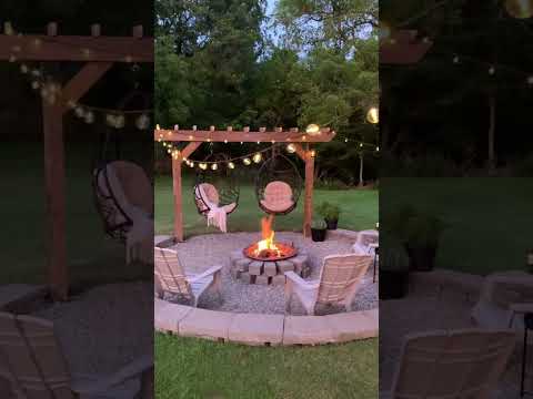 Our firepit 1 year later… #shorts #diy