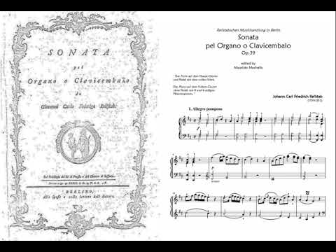 J.C.F. Rellstab (1759-1813) "Sonata pel Organo o Clavicembalo" Op.39