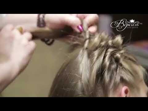 Укладка с элементами плетения. Работа стилиста-парикмахера Пушкаревой Натальи (Куркино)