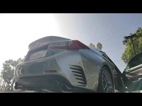 Lexus RC 350 F Sport Invidia Q300 Axle-back revs (warmed up)