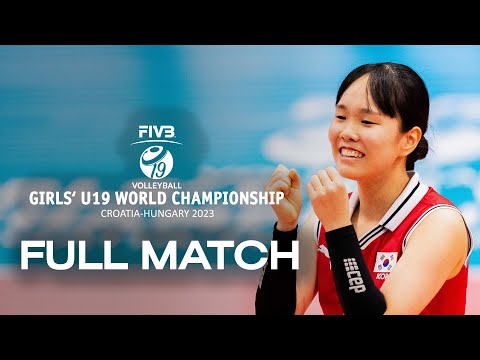 TUR🇹🇷 vs. KOR🇰🇷 -  Full Match | Girls' U19 World Championship | Playoffs