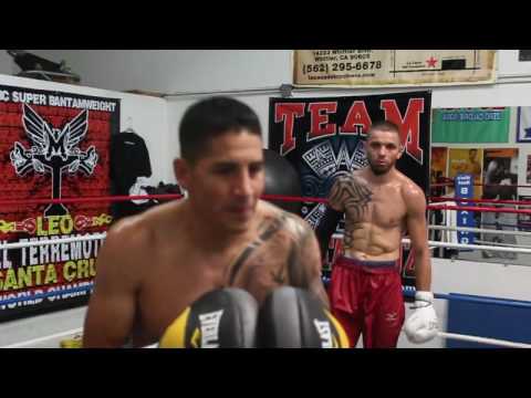 Ivan El Terrible Redkach Hard Hitting Mitt Session Last One Before N.Y. Fight