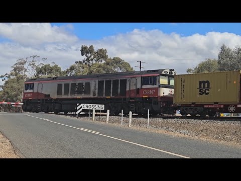 7922V SCT up "Dooen Express" (CSR007), Dooen to Melbourne, 1520, 18/2/25, Deep Lead VIC