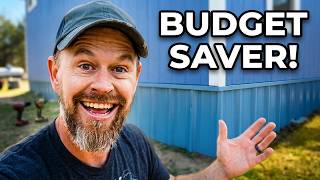Metal Skirting on a Budget | Tiny House Build