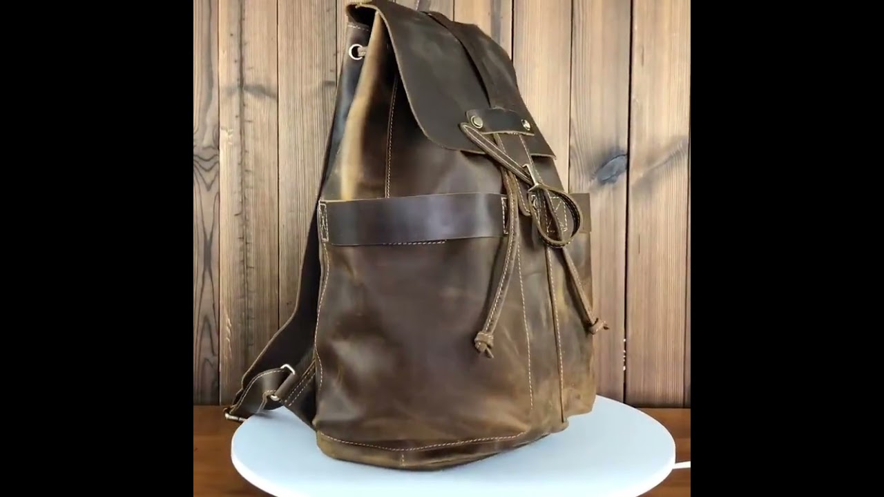 Handmade Leisure Vintage Leather Backpacks