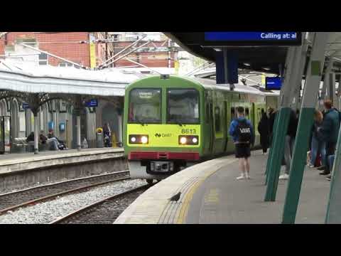 Dart Number 8613 arriving into Connolly Station