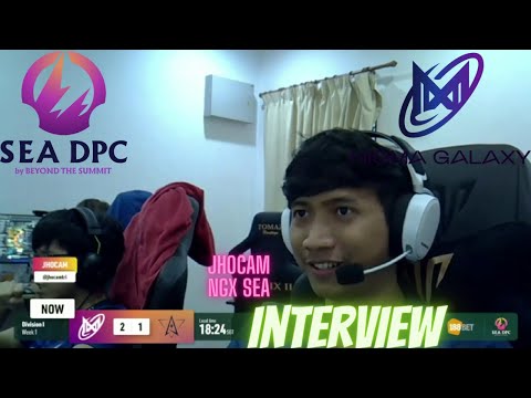JHOCAM NGX INTERVIEW AFTER MATCH - NIGMA GALAXY SEA VS POLARIS - DPC SEA 2021/2022 Tour 3:Division I