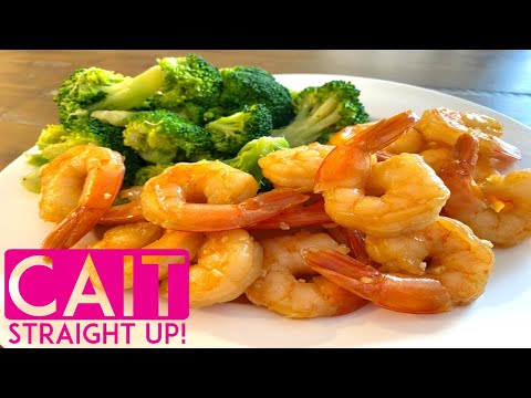 15 Minute Honey Garlic Shrimp Recipe | Wholey Shrimp | Cait Straight Up