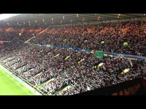 Celtic vs. Barcelona, amazing atmosphere and choreo!!!