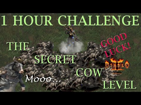 One hour loot challenge - The Secret Cow Level - Diablo 2: Resurrected