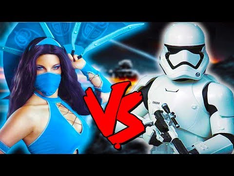 Kitana Vs Stormtrooper Army - Epic Battle - Mortal Kombat Star Wars Mod