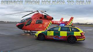 Book Medical Care Air Ambulance Service from Kolkata to Delhi