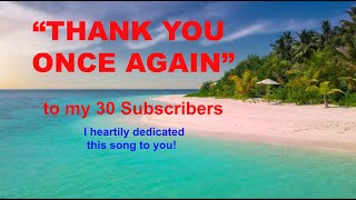THANK YOU ONCE AGAIN (by: Erick Sta. Maria)