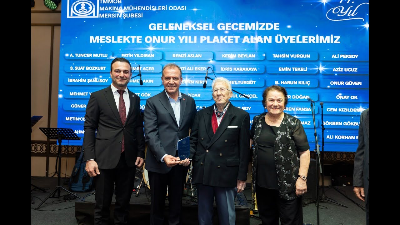 BAŞKAN SEÇER, TMMOB MAKİNA MÜHENDİSLERİ ODASI MERSİN ŞUBESİ’NİN 71  YIL KUTLAMA GECESİNE KATILDI