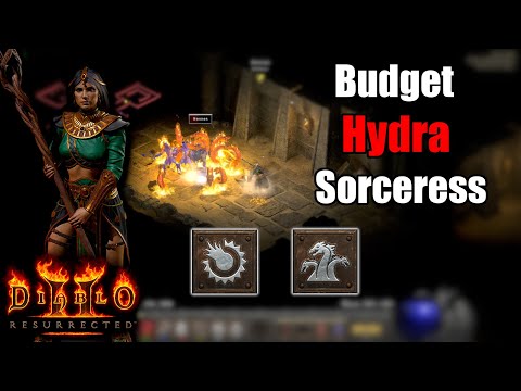 Budget Hydra Sorc - Great Choice for Ladder Start - Diablo 2 Resurrected 1440p