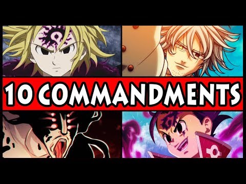 All 10 Commandments RANKED from Weakest to Strongest! (Seven Deadly Sins / Nanatsu no Taizai) Video