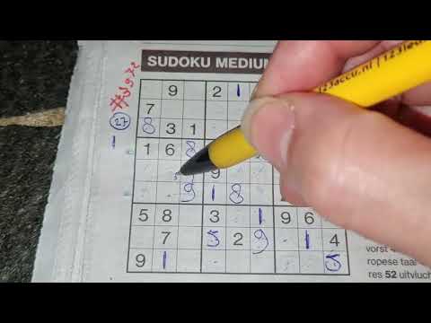 Full Lockdown,  day no.  026. (#3972) Medium Sudoku puzzle 01-13-2022