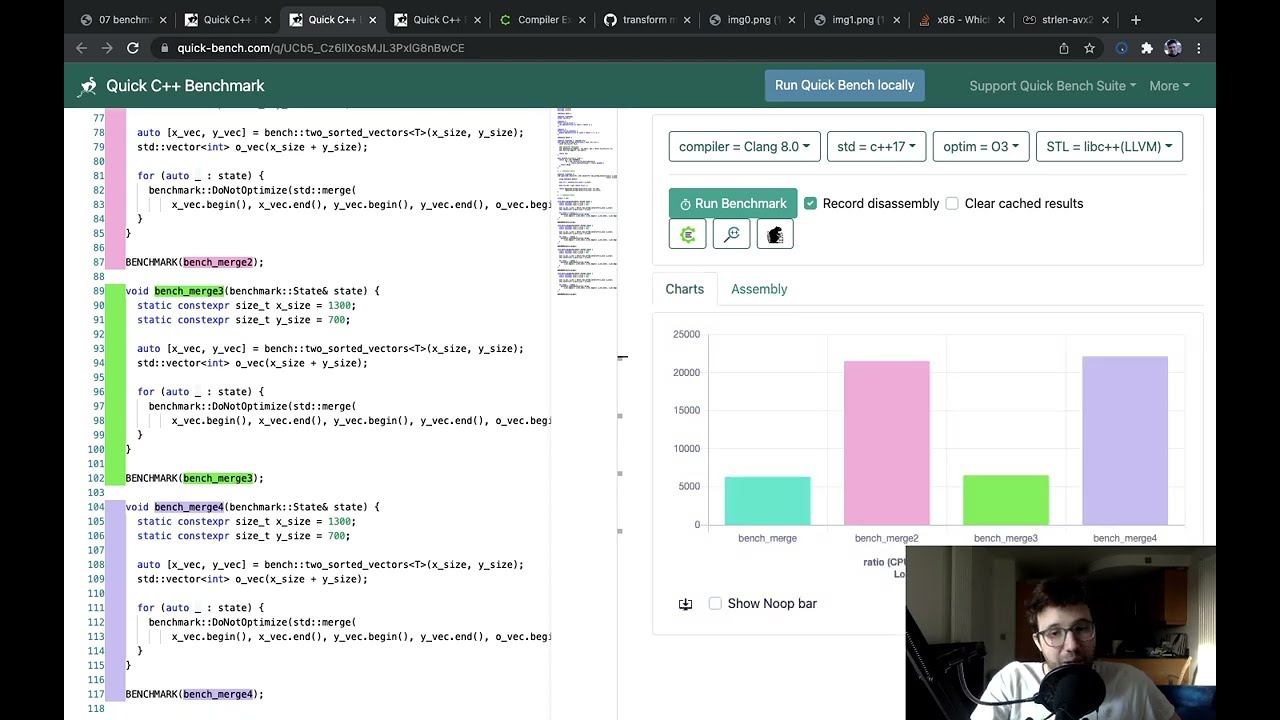 SIMD algorithms. 07 (a), benchmarking algorithms