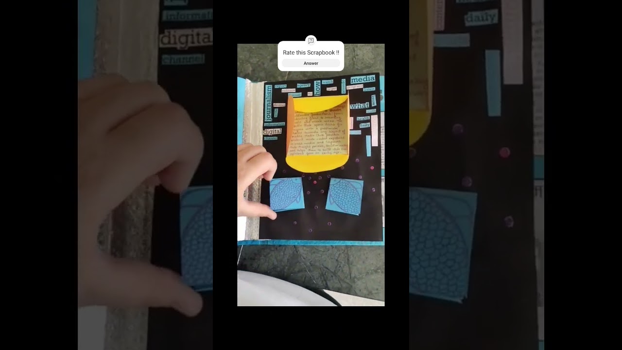 SCRAPBOOK IDEAS ❤️#scrapbook #collegeproject #mediaclub #activity #youtubeshorts