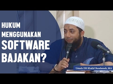 Bagaimana hukumnya Software aplikasi bajakan?, Ustadz DR Khalid Basalamah, MA