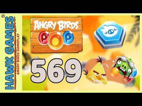 Angry Birds Stella POP Bubble Shooter Level 569 - Walkthrough, No Boosters