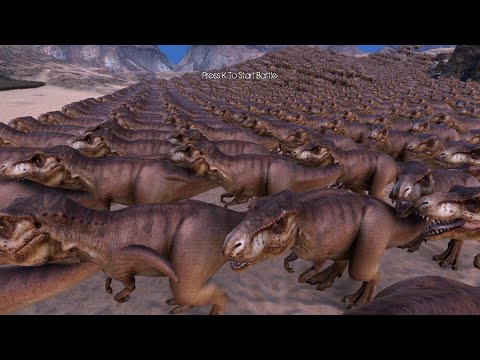 10000 US SODIER VS 5000 T REX DINOSAURS - ULTIMATE EPIC BATTLE SIMULATOR