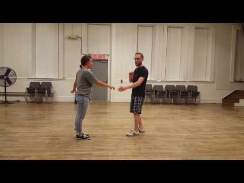 Lindy circle into cross overs, 8-count sendout with an outside turn