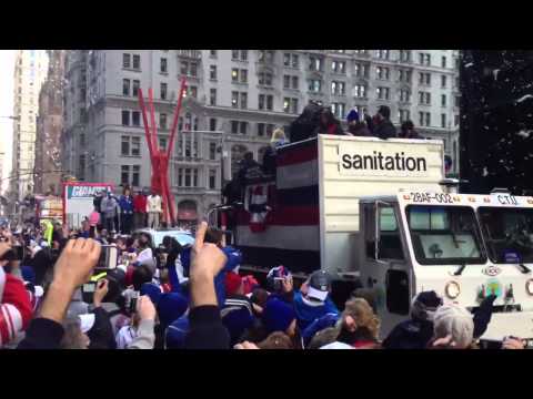 GIANTS SUPER BOWL PARADE 2012 NEW YORK CITY