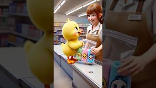 Love Face-Washing! Little Duck Brings Towel, Girl Cleans Earnestly, Great Habit of Hygiene!