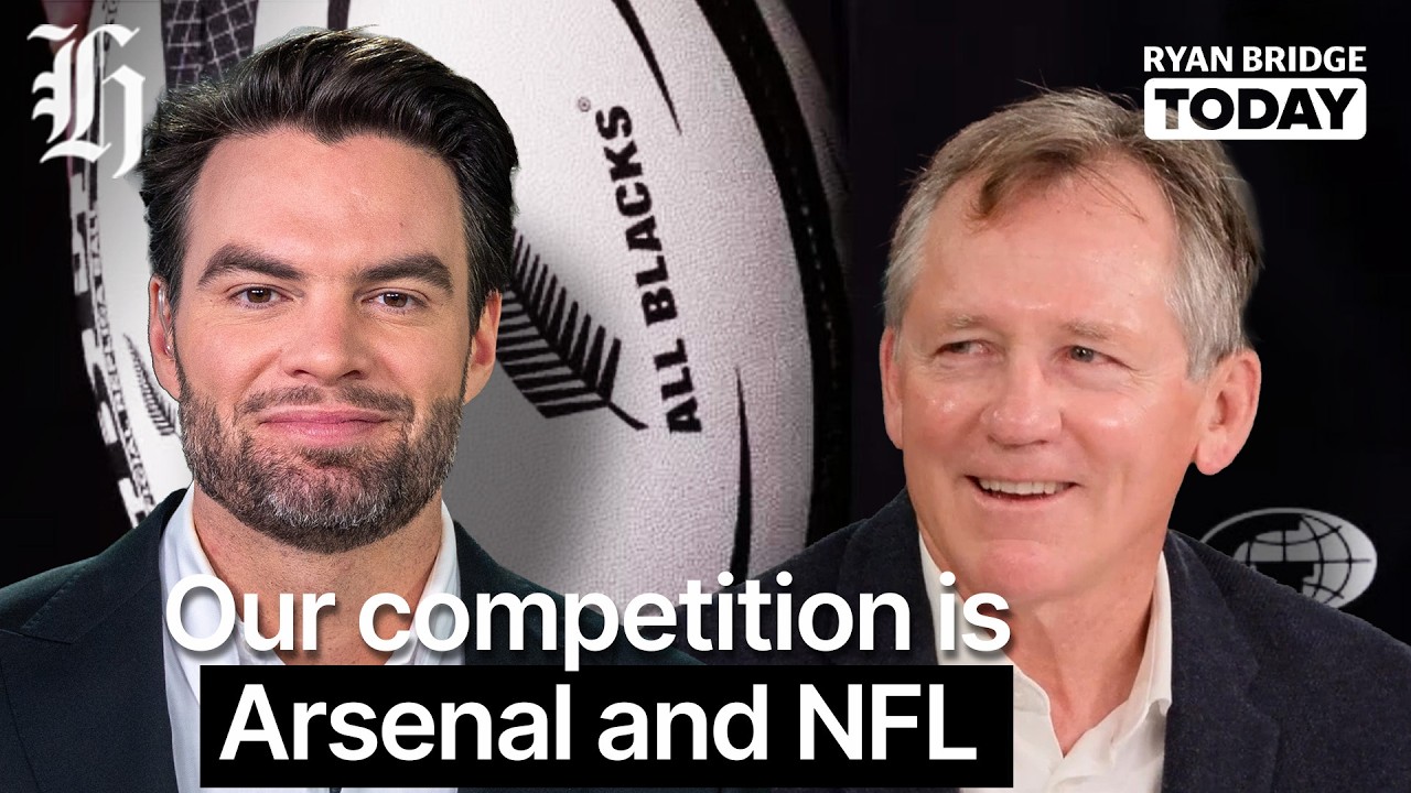All Blacks boss: Our competition is Arsenal and NFL | Ryan Bridge TODAY
