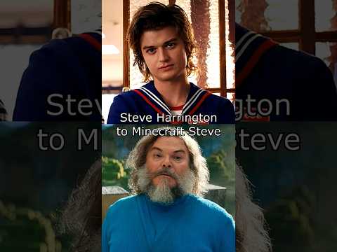 Steve Harrington to Minecraft Steve