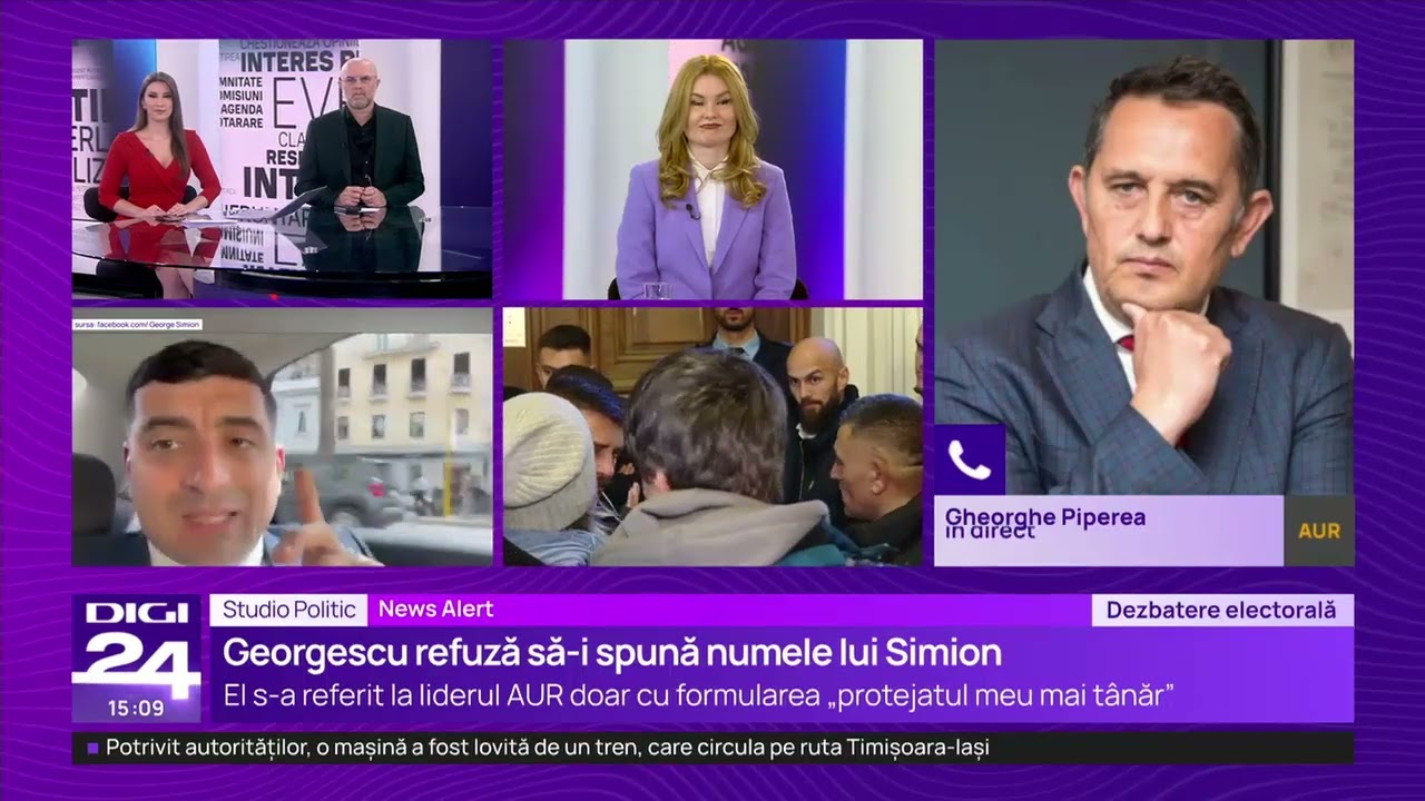 Studio politic. Călin Georgescu, despre George Simion: „Protejatul meu mai tânăr”