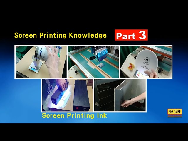 Screen Printing Knowledge-Part 3 Screen Printing Ink