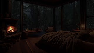 Sons naturais de chuva para o ajudar a dormir bem e a relaxar com a paz da lareira e da chuva