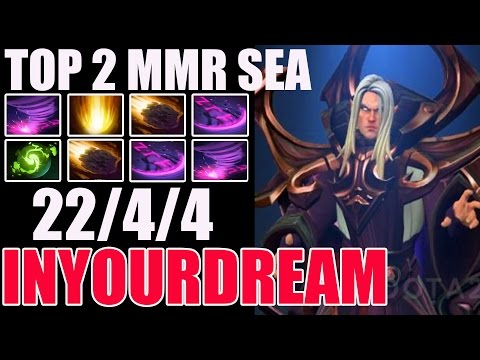 TOP 2 MMR SEA - inYourdreaM 8,4k MMR Plays Invoker WITH 22 KILLS in Ranked - Dota 2