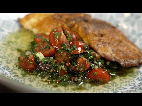 CARIBBEAN BARRAMUNDI with a Peppery ‘Dog’ Sauce Chien