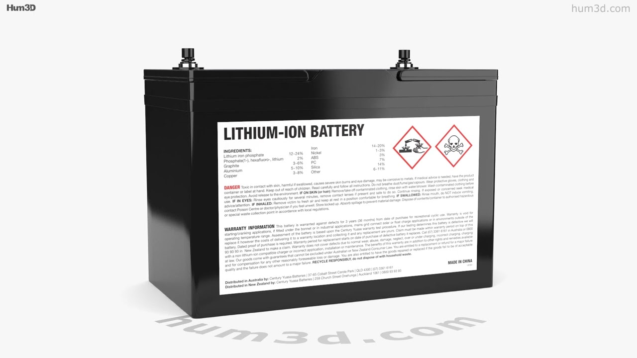 Century Lithium Pro Battery 3D model by 3DModels.org