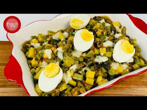 SIN CARNE Muy Barata p/Fin de Mes. CALABACITAS DE RANCHO Previene Colesterol, Ácido Úrico, Diabetes